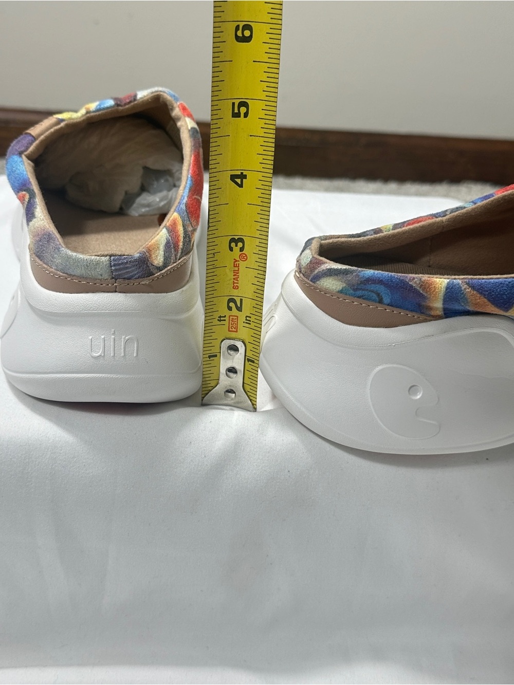 UIN Dye-Misty Art Print Slip On Colorful Canvas Casual Comfort Shoes Womens Sz 8 - Picture 14 of 15
